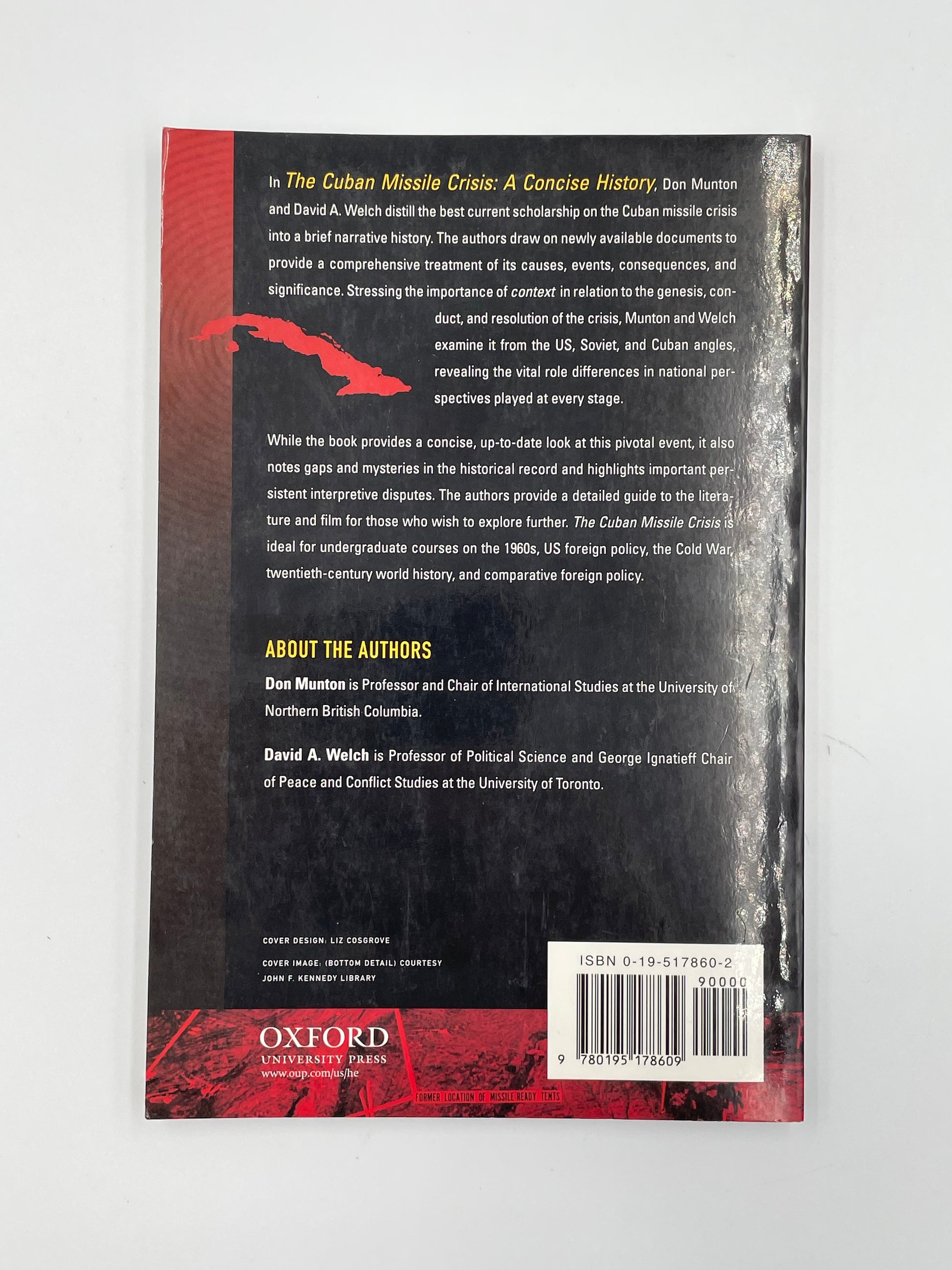 Back cover of ‘The Cuban Missile Crisis: A Concise History’