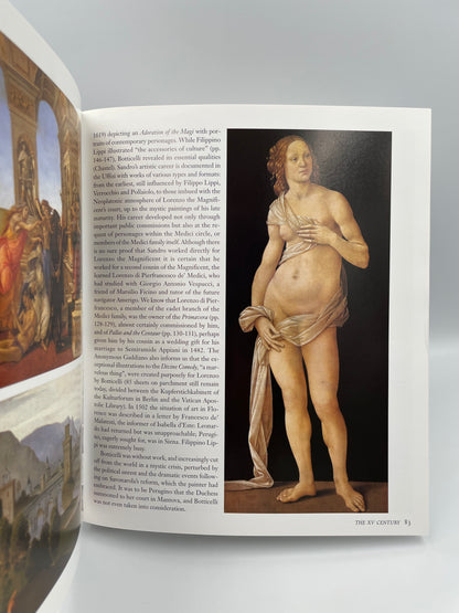 Page 83 with text and painting from Uffizi Gallery Art History Collections by Gloria Fossi
