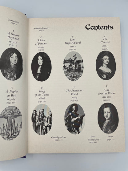 Contents page of "The Life and times of James II" 
