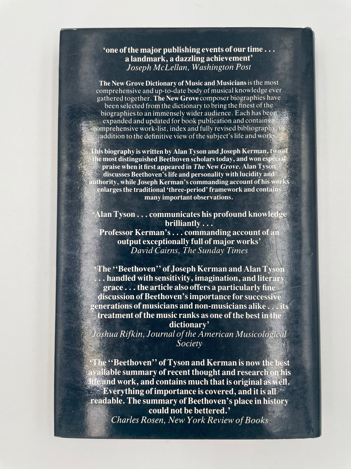 Back cover of ‘The New Grove Beethoven’