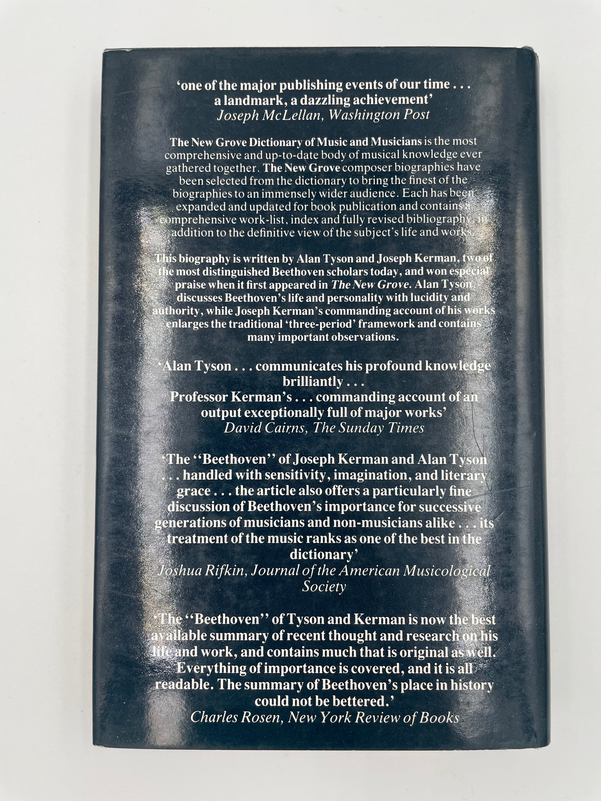 Back cover of ‘The New Grove Beethoven’