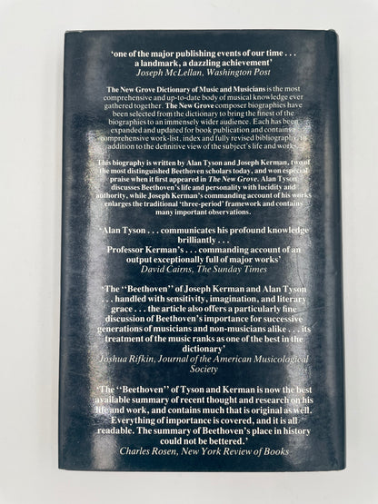 Back cover of ‘The New Grove Beethoven’