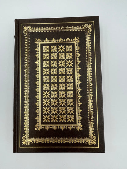 Beautiful book cover of "Plutarch. Selected Lives from the Parallel Lives of the Noble Grecian and Romans". Franklin Library 1982 edition 