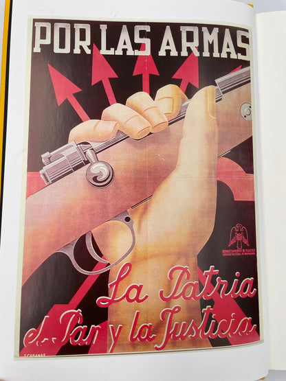 Inside page propaganda poster from volume 2 of "The Spanish Civil War"by Hugh Thomas