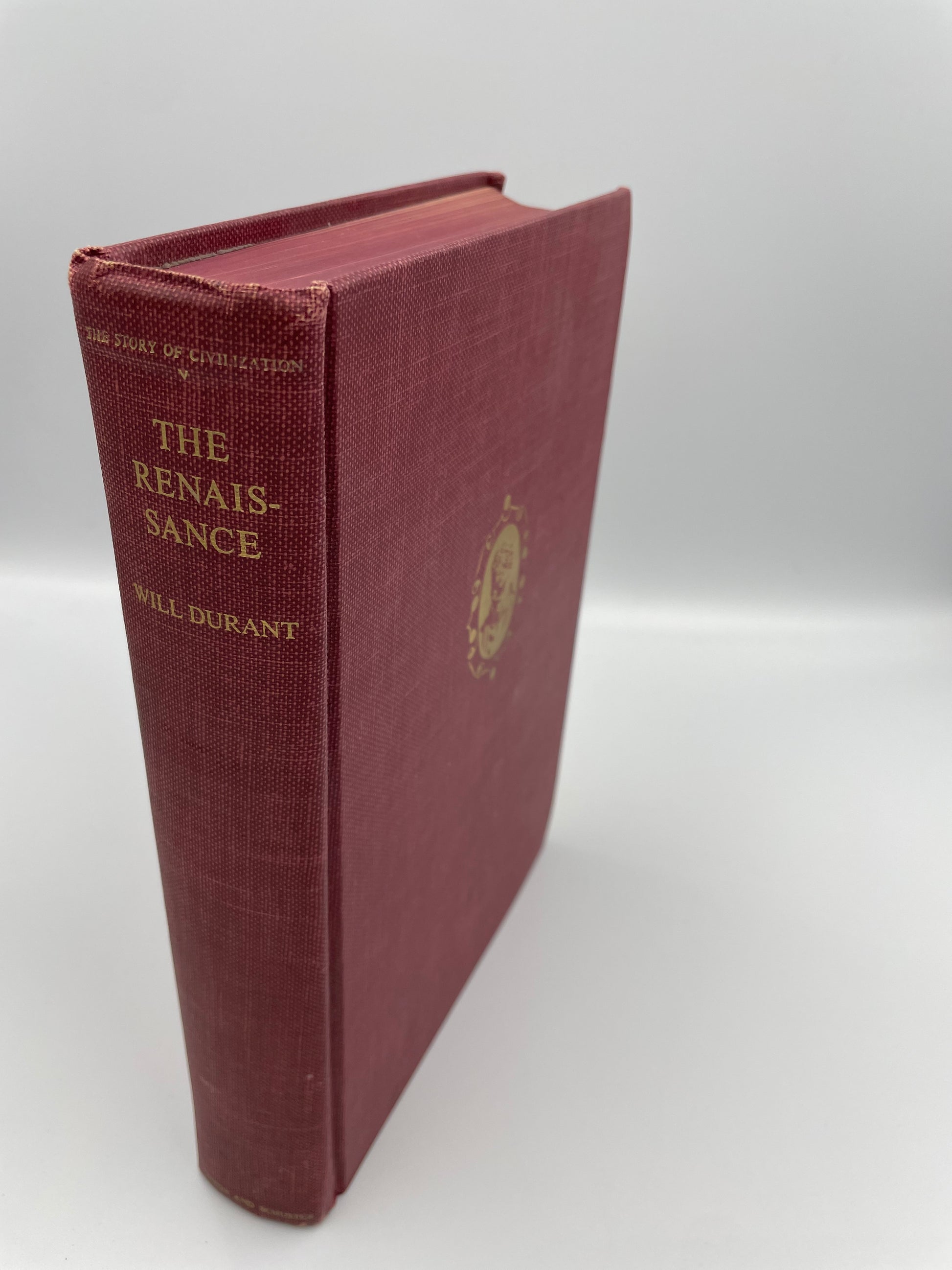 Spine and cover ‘The Renaissance’ by Will Durant 