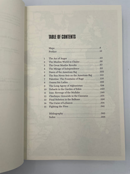 Contents page of "American Raj. Liberation or Domination?" By Eric Margolis