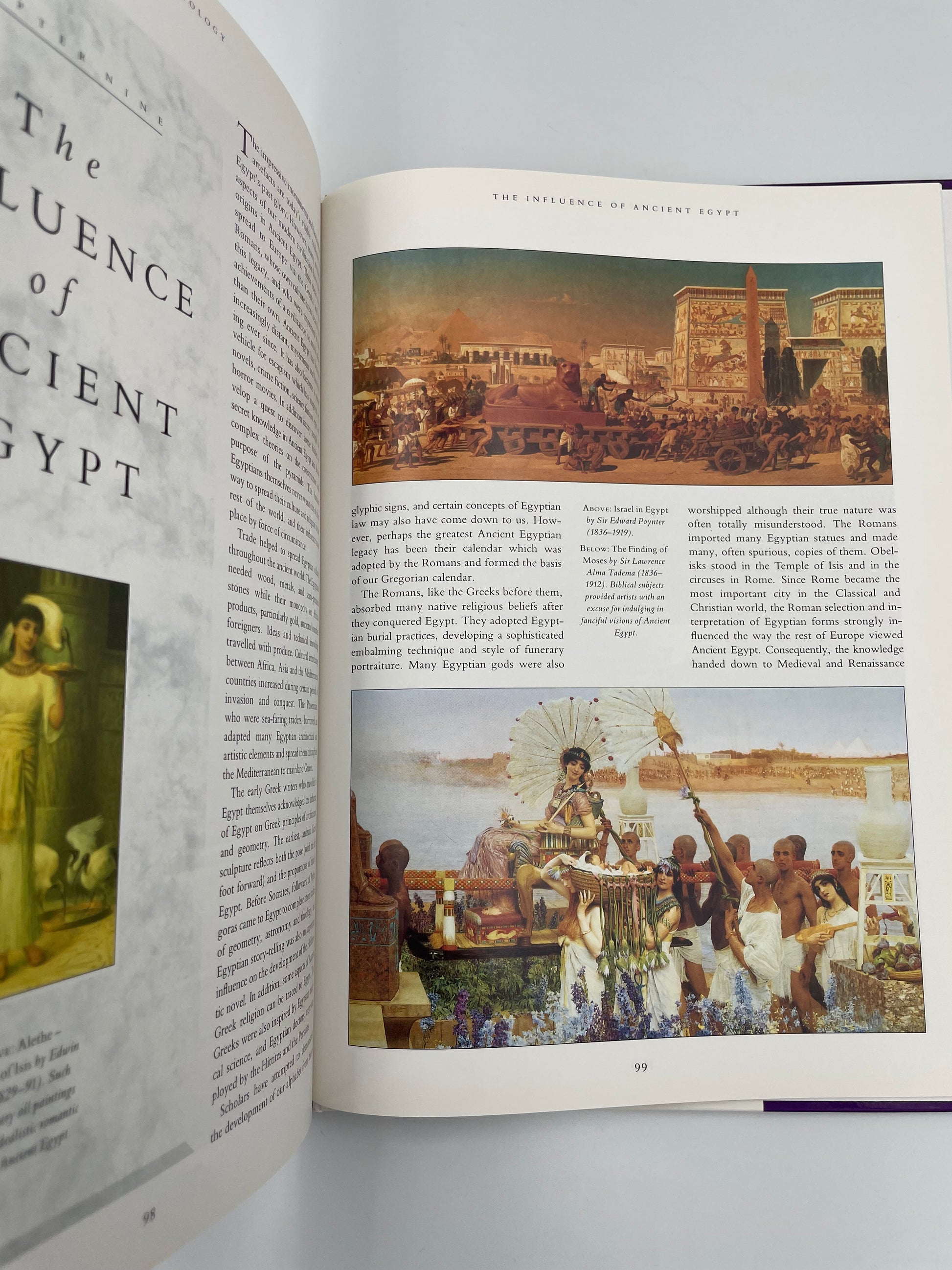Text and illustration and painting in the style of Orientalism from ‘Egyptology: An Introduction to the History, Culture, and Art of Ancient Egypt’ by James Putnam.