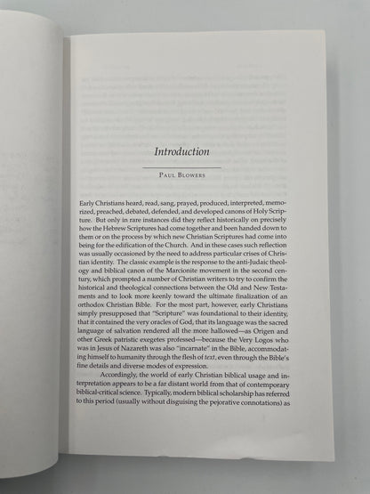 Introduction page from 'The Bible in Greek Christian Antiquity'.