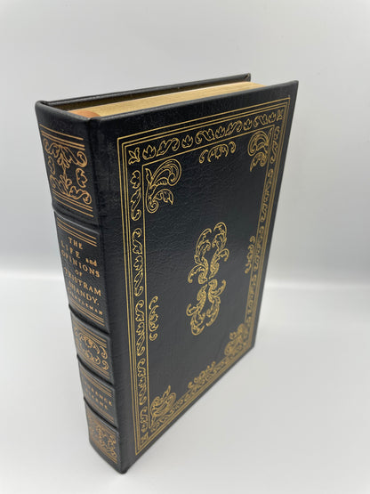 Beautiful book and spine cover of "The Life and Opinions of Tristram Shandy" by Laurence Sterne (Collector's Edition 1980)