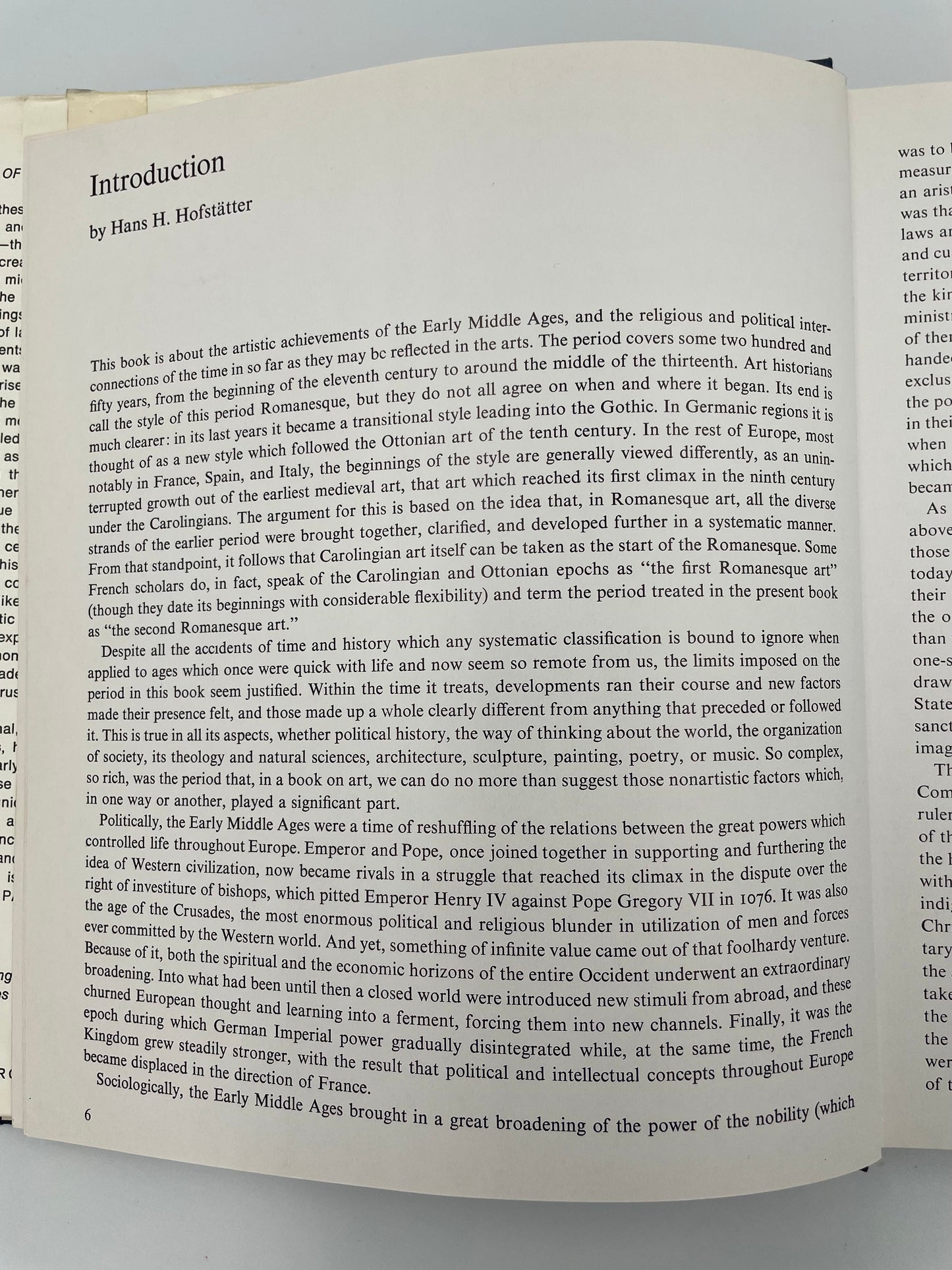 Intro page of ‘Art of the Early Middle Ages’ 