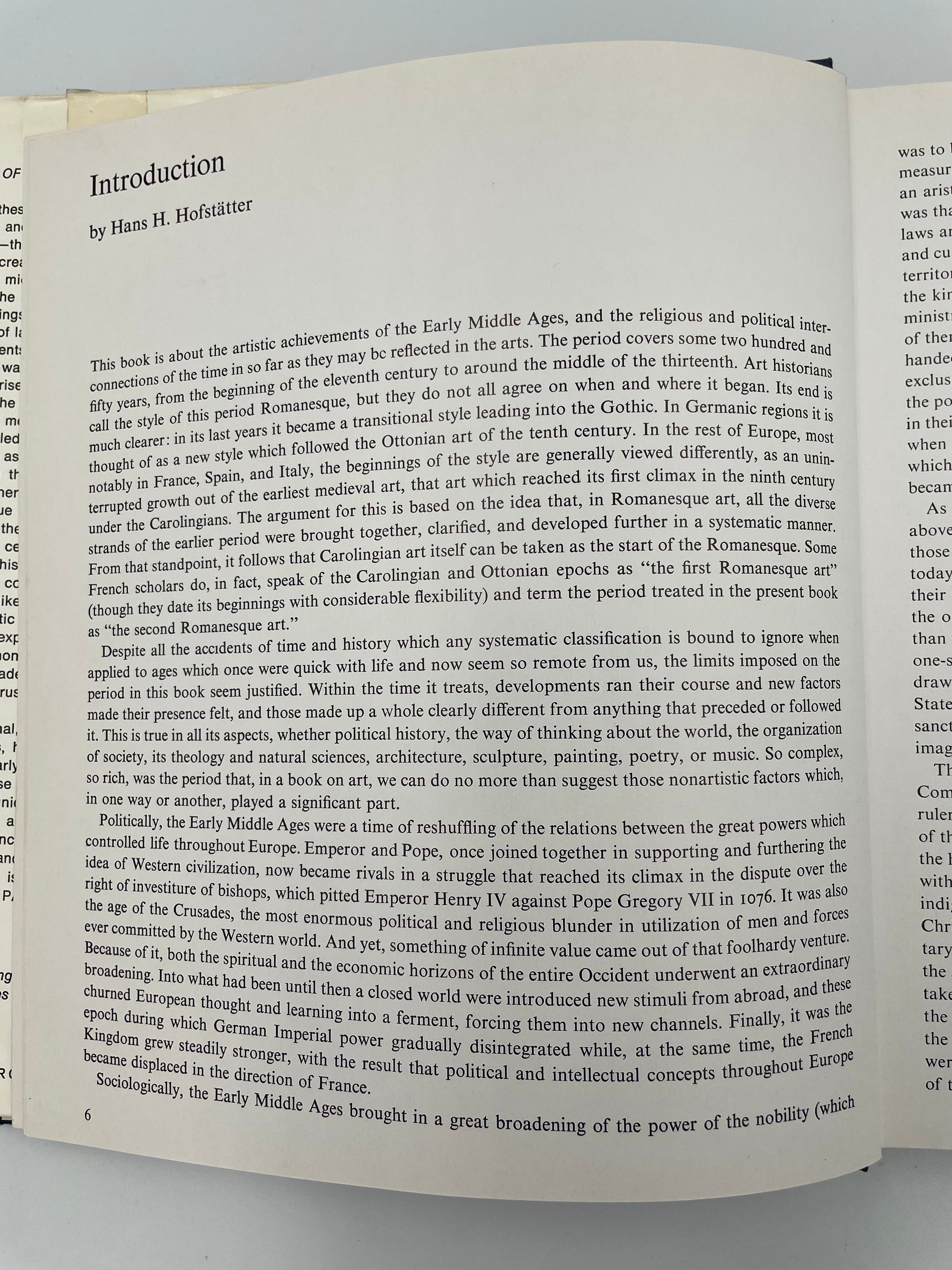 Intro page of ‘Art of the Early Middle Ages’ 