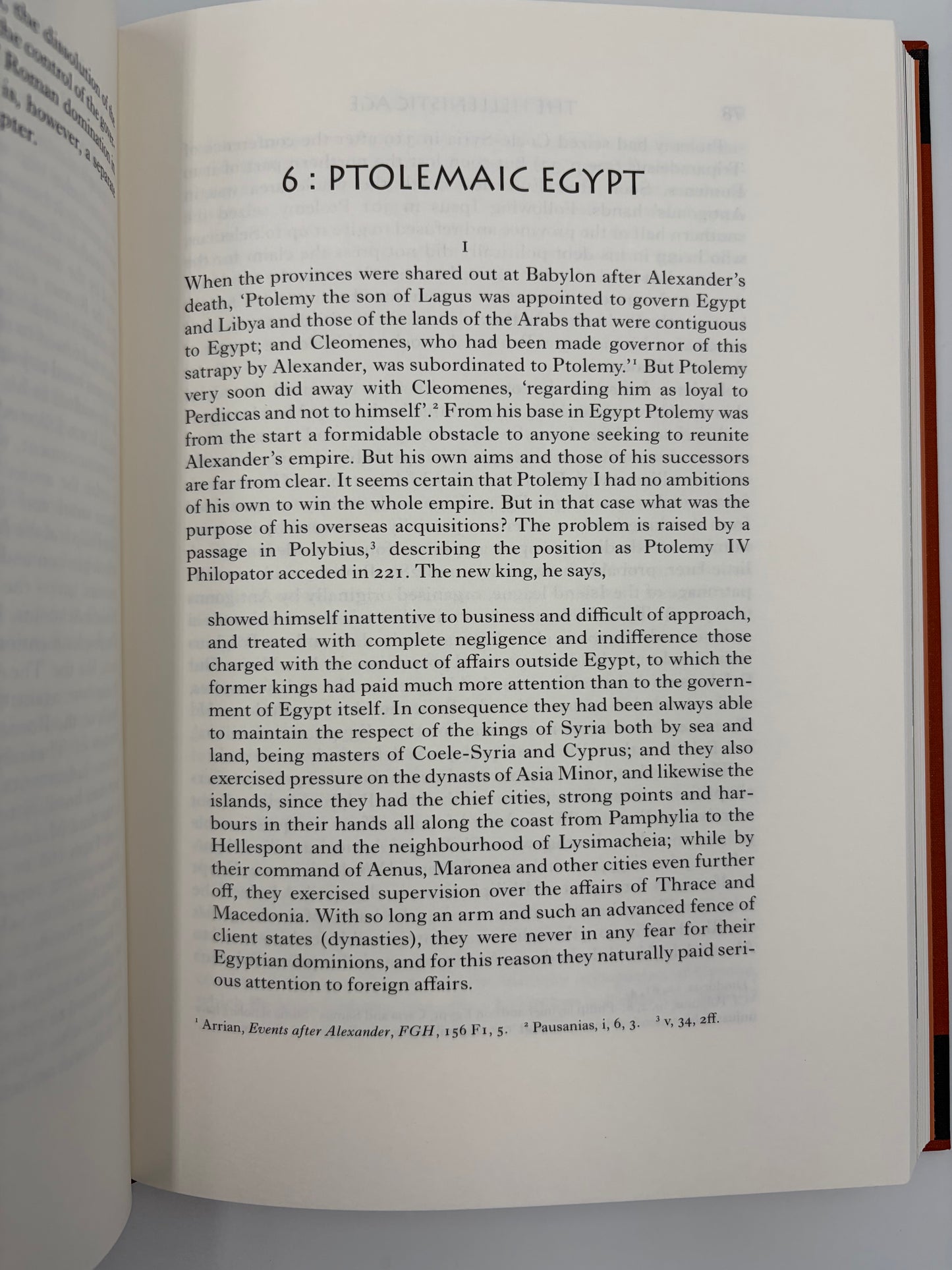 Page titled Ptolemaic Egypt from The Folio History of Ancient Greece: The Hellenistic Age. 