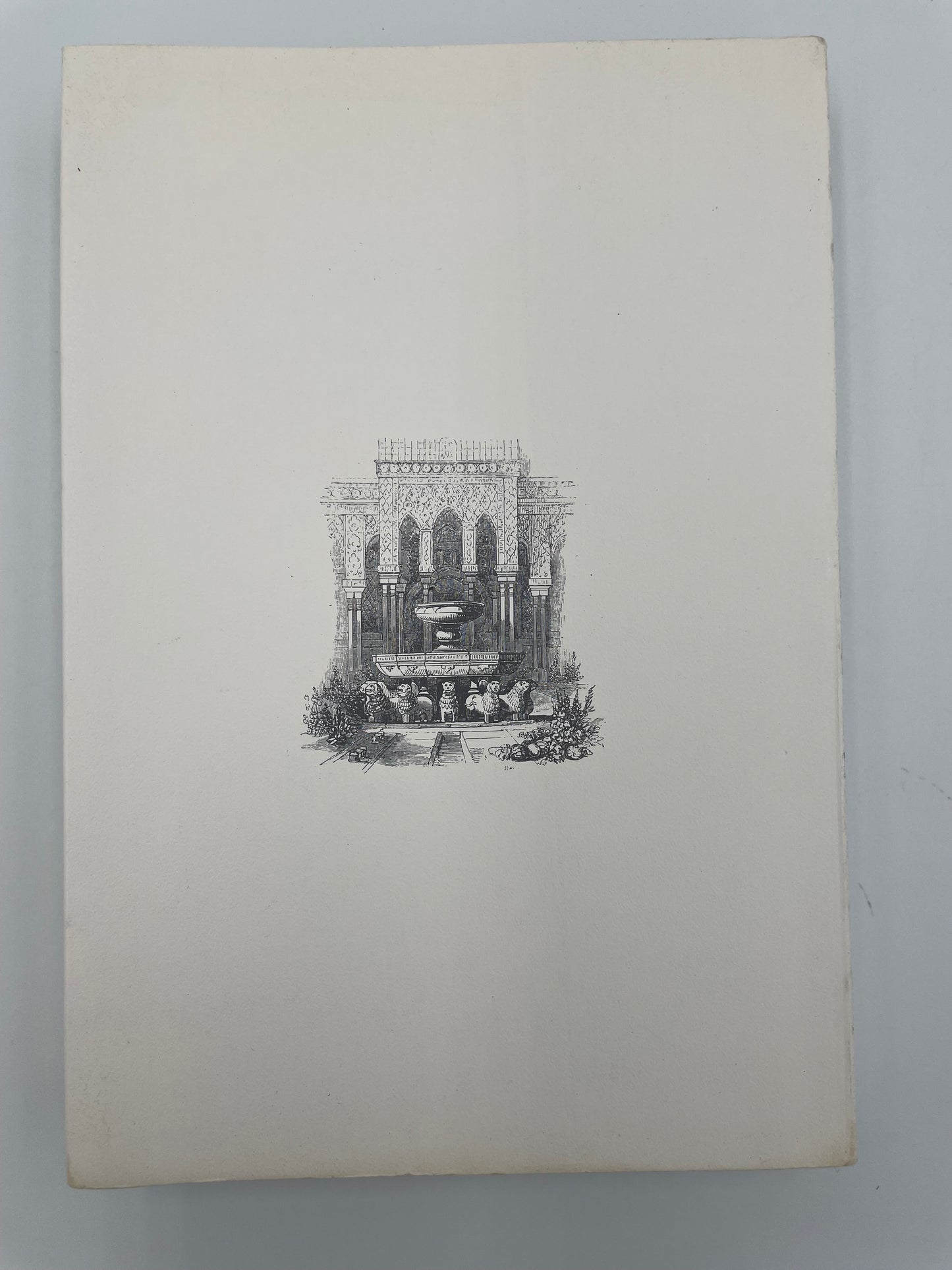 Back book cover of 'Tales of the Alhambra' by Washington Irving.