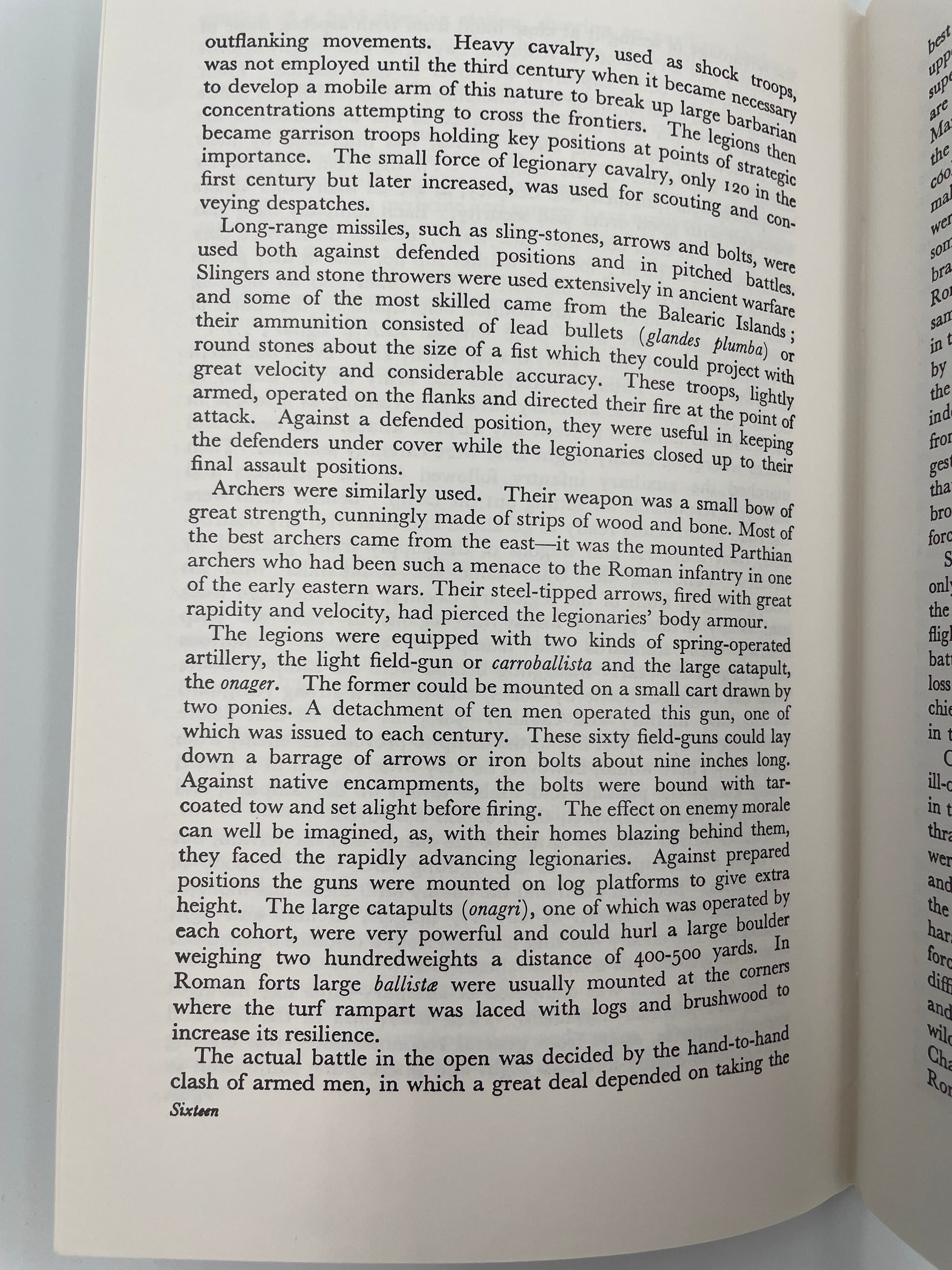 Random page from 'The Roman Army' by Graham Webster.