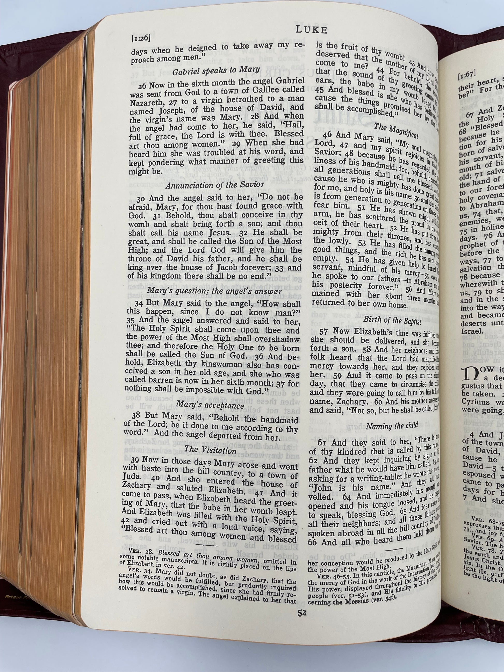 Page from Luke from 'The Marian Bible'.