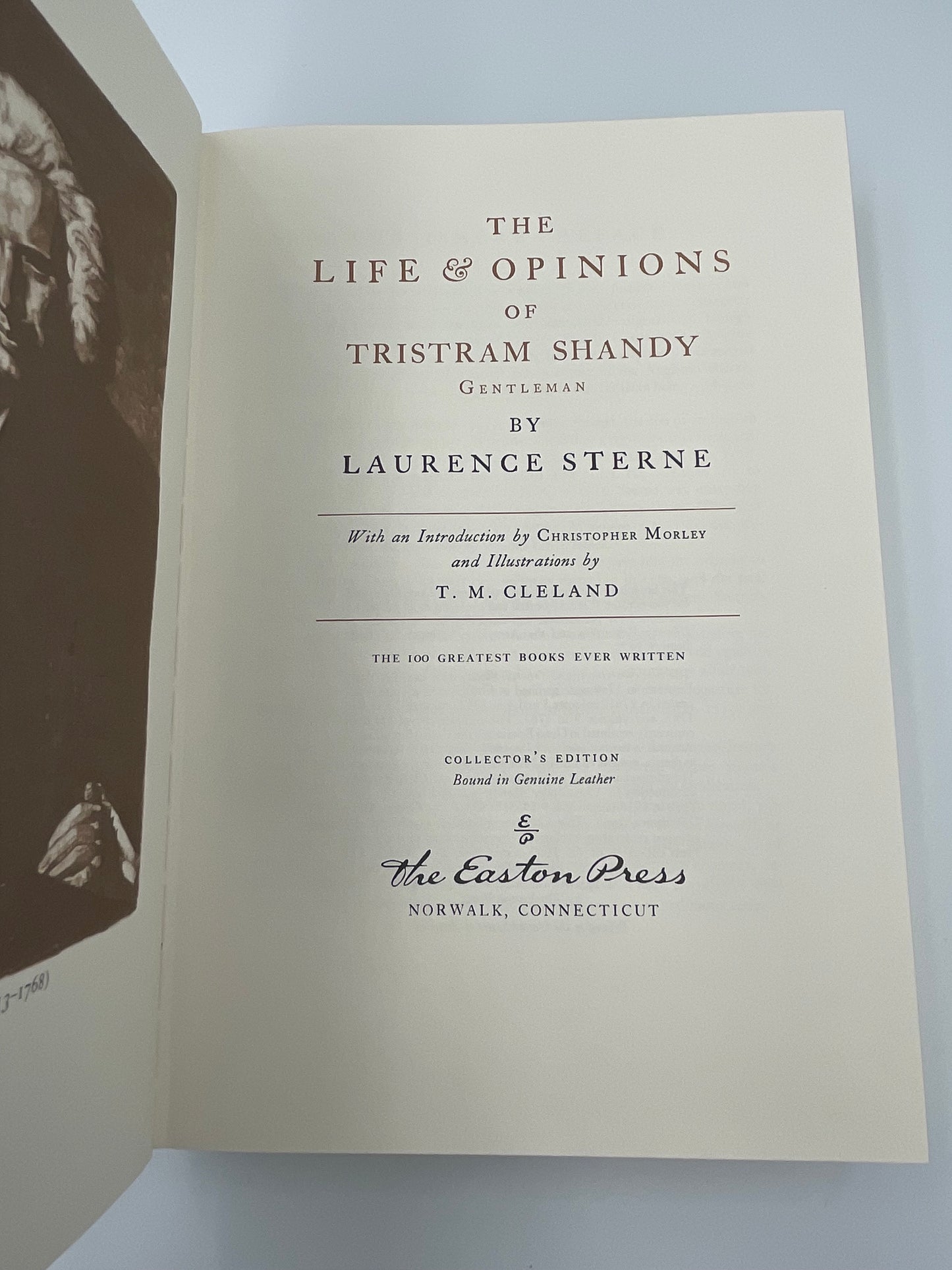 The Life and Opinions of Tristram Shandy by Laurence Sterne (Collector's Edition)