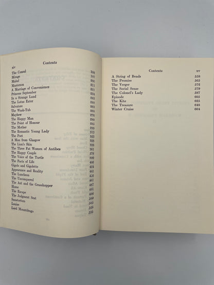 Contents pages continued from, 'The Complete Short Stories of W. Somerset Maugham Volume 2 – The World Order'. 
