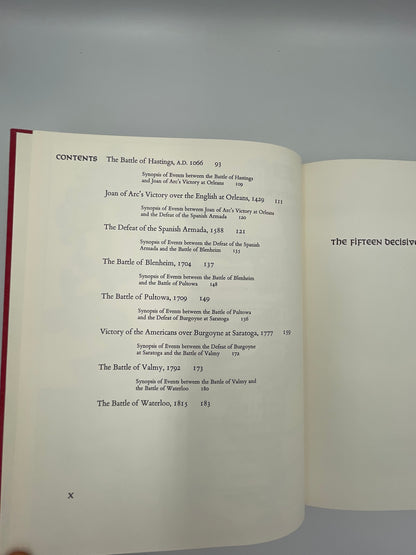 The Fifteen Decisive Battles of the World – Sir Edward Creasy | Heritage Press 1969 w/ Slipcase
