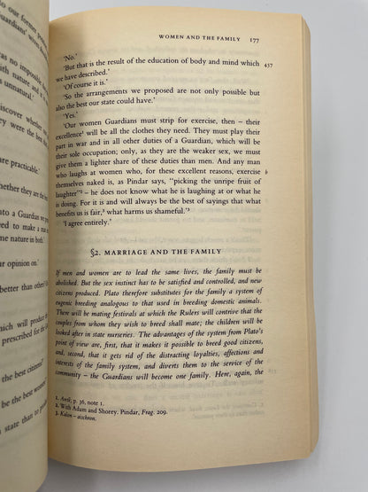 Page 177 from ‘The Republic’ by Plato.