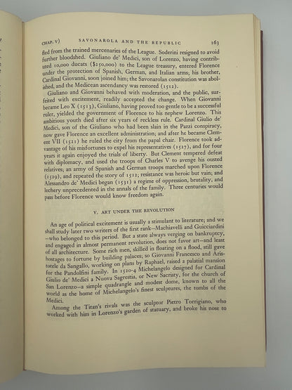 Random page 163 of ‘The Renaissance’ by Will Durant 