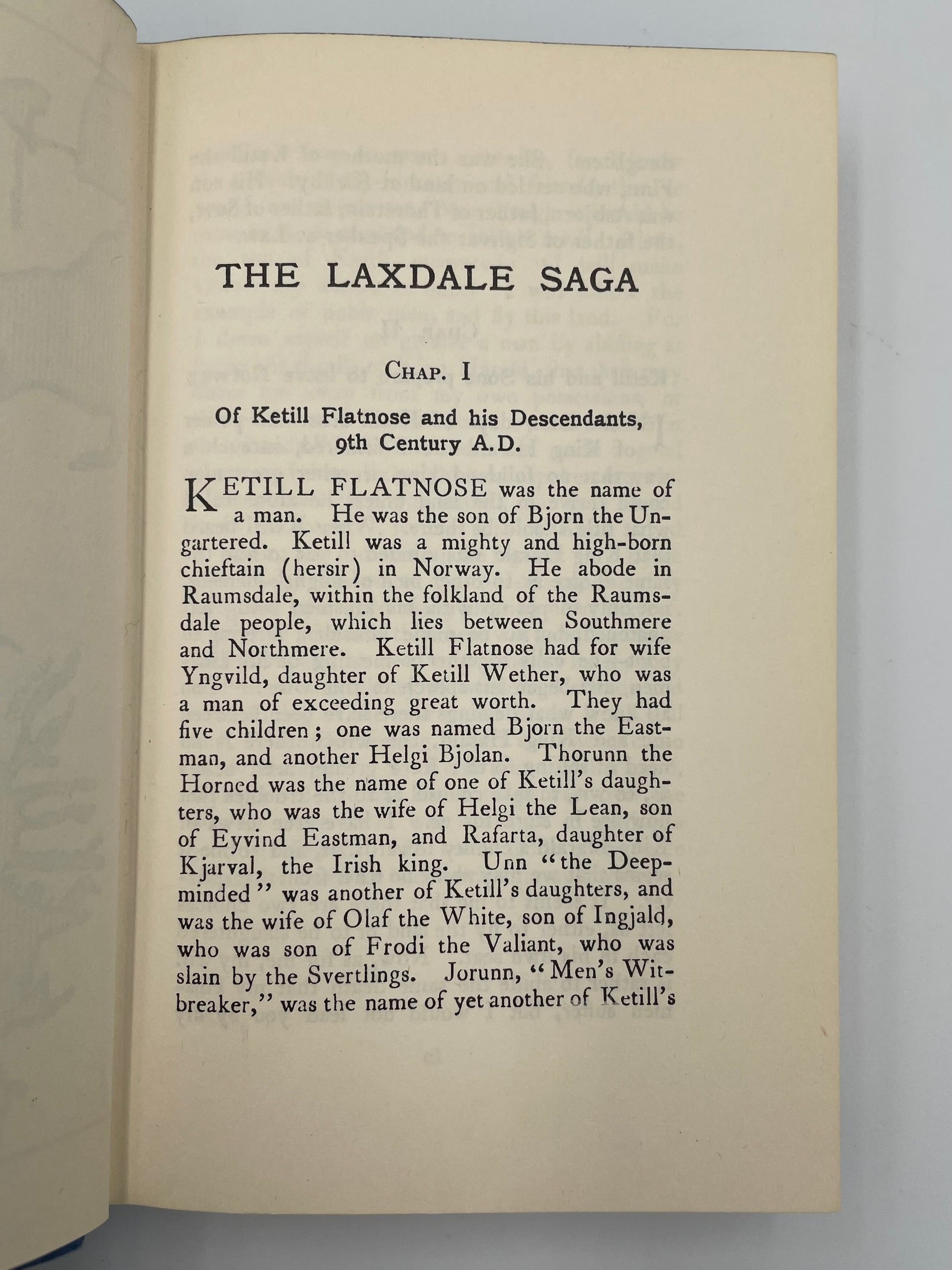Chapter 1 page from ‘The Laxdale Saga‘.