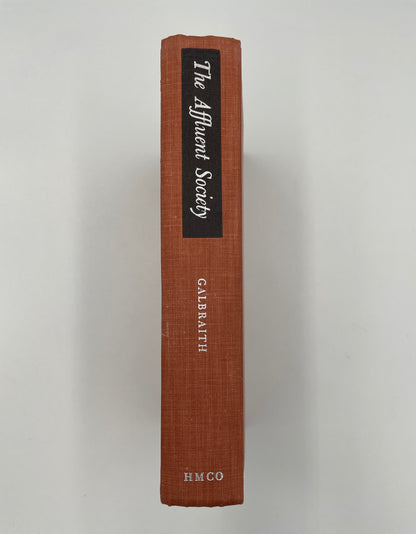 Book spine of ‘The Affluent Society’ by John Kenneth Galbraith
