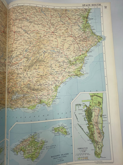 South coast of Spain with inset details from Times Atlas of the world