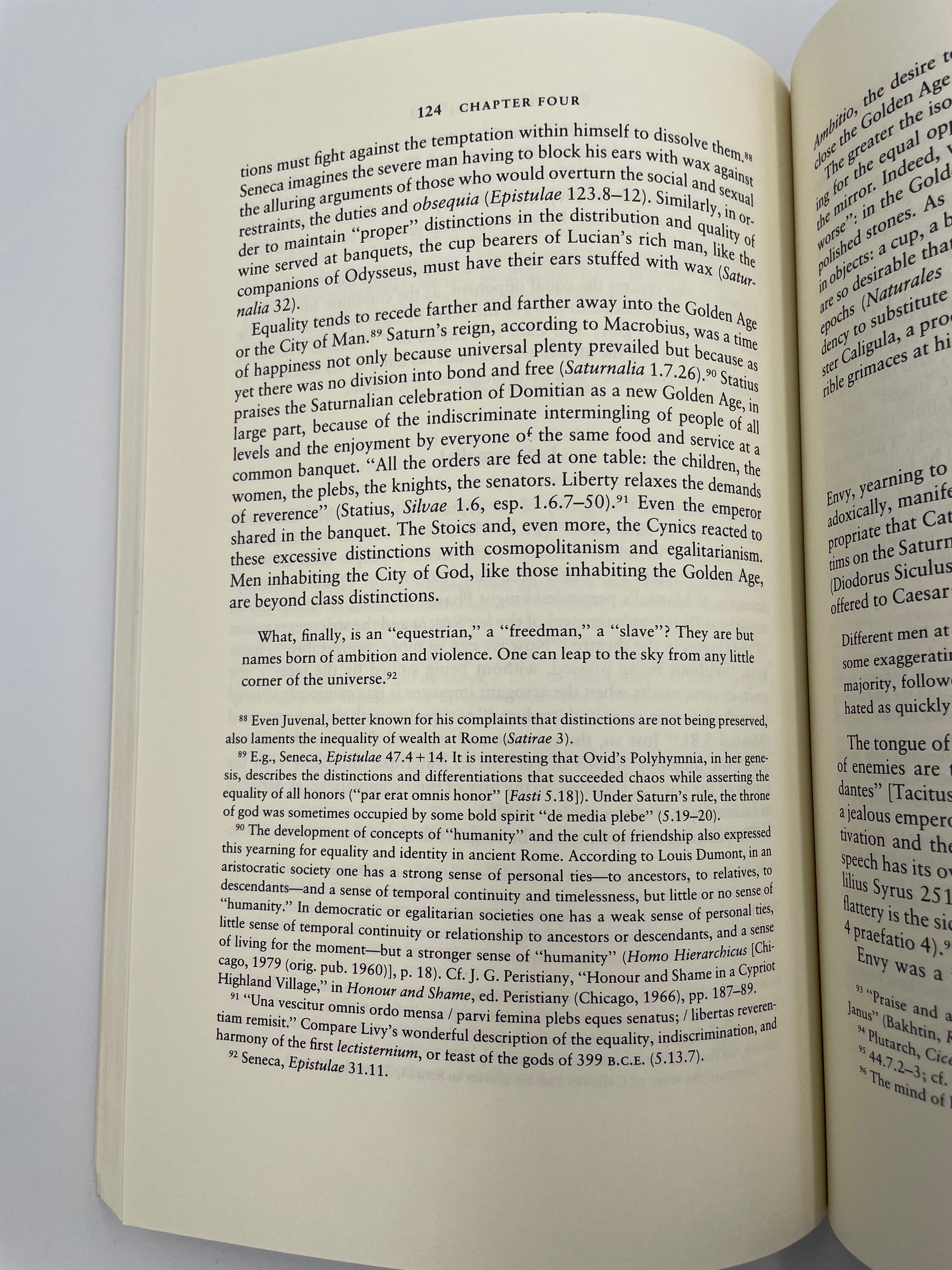 Page 124 from  'The Sorrows of the Ancient Romans: The Gladiator and the Monster' by Carlin A. Barton.