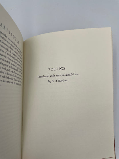Politics & Poetics. By Aristotle (Translated by Benjamin Jowett and B.H. Butcher. Illustrations by Leonard Baskin)
