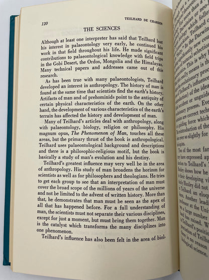 Page 120 from book 'Teilhard de Chardin'.