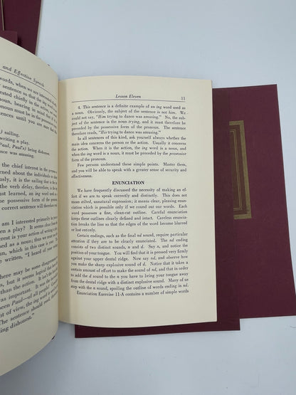 A New Self-Teaching Course in Practical English and Effective Speech by Estelle B. Hunter (Complete 15 volume set)