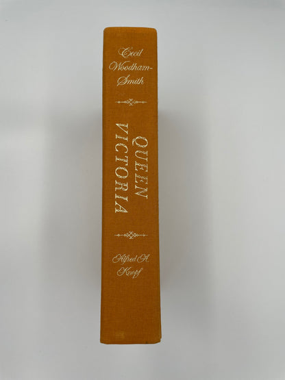 Book spine of "Victoria from her Birth to the Death of the Prince Consort" by Cecil Woodham-Smith 