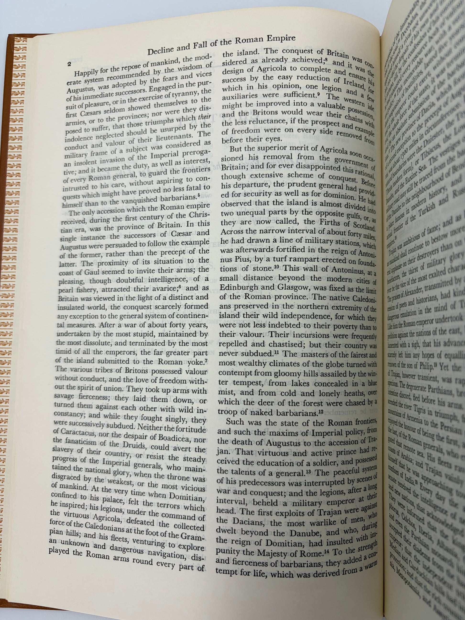 Page 2 of Volume 1 from 'The Decline and Fall of the Roman Empire' 