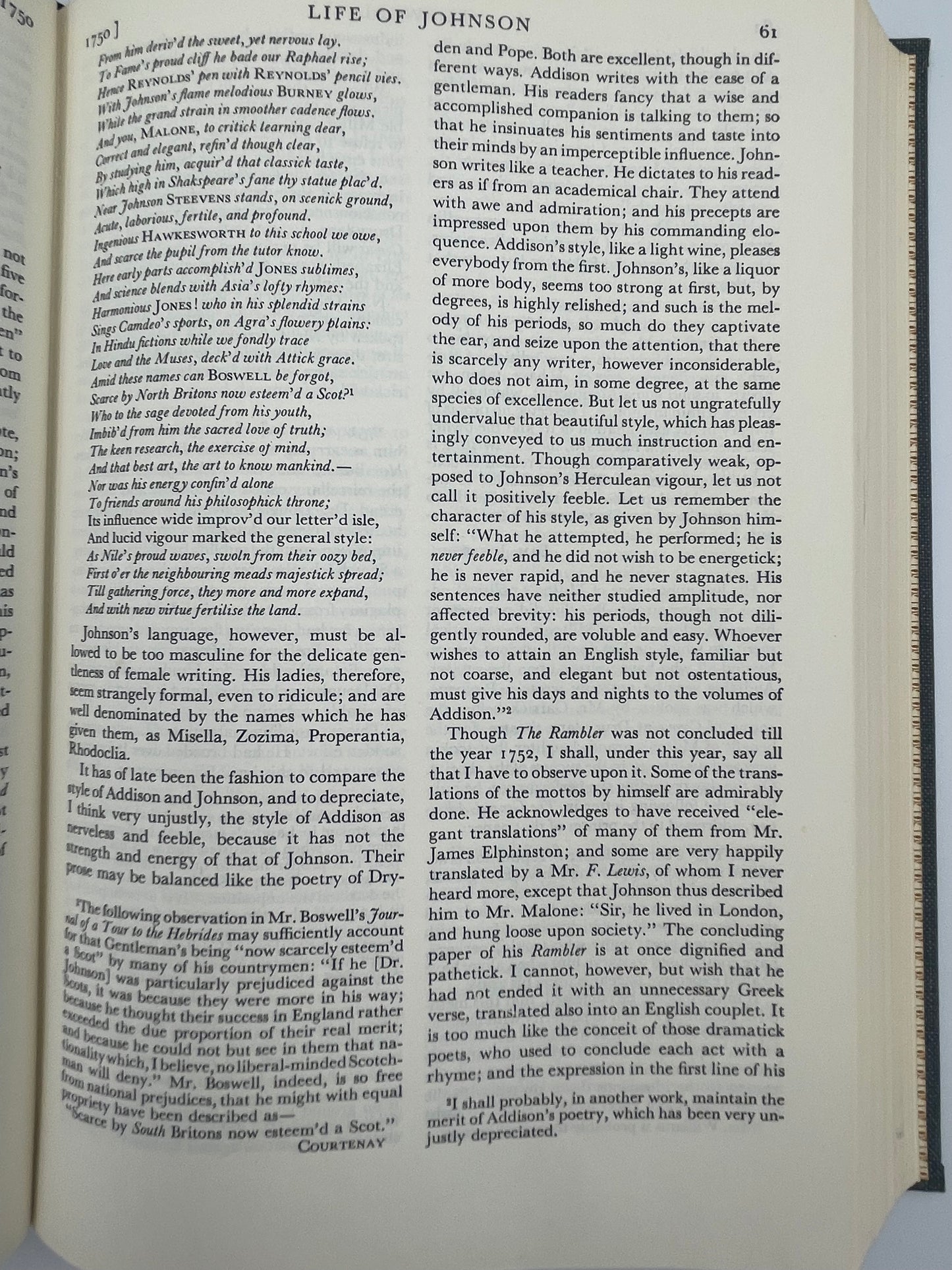 Boswell (Britannica: Great Books of the Western World) Life of Samuel Johnson, LL.D.