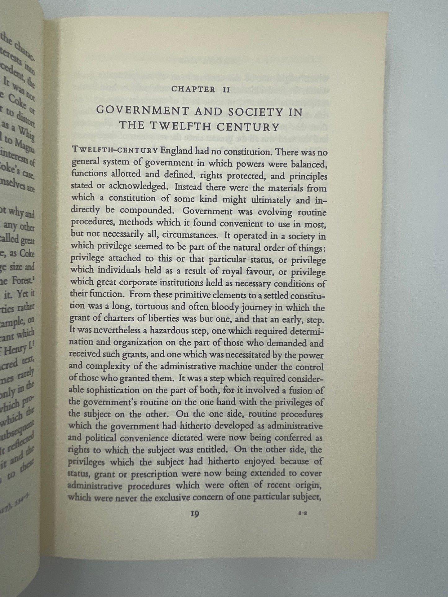 Chapter 2 page of ‘Magna Carta’ by J.C.Holt