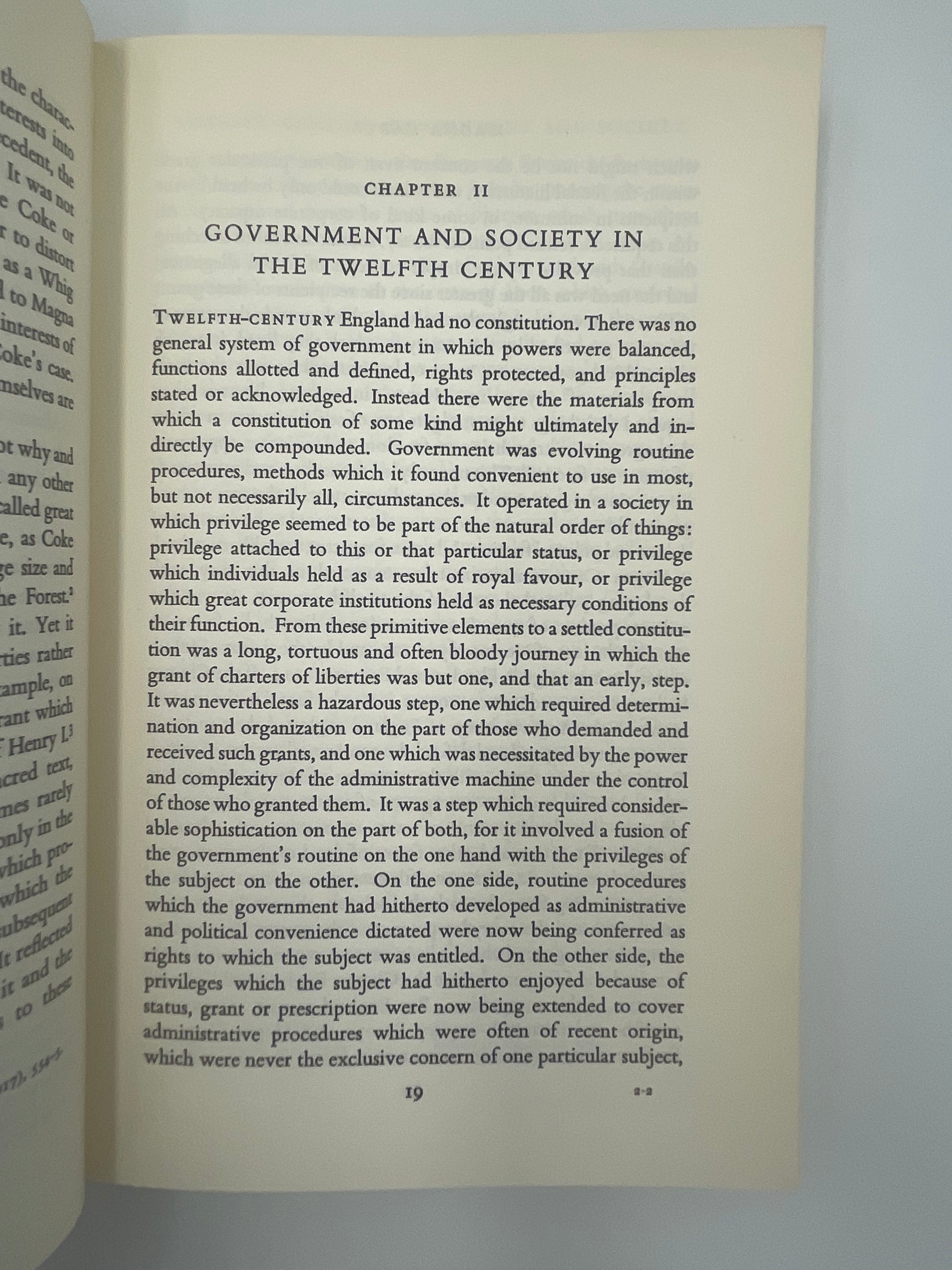 Chapter 2 page of ‘Magna Carta’ by J.C.Holt