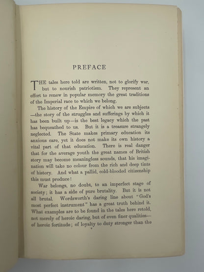 Preface page from ‘Deeds That Won The Empire’ by W.H.Fitchett