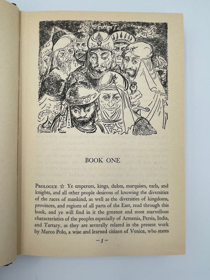 Page 3 with illustration from "The Travels of Marco Polo the Venetian" 