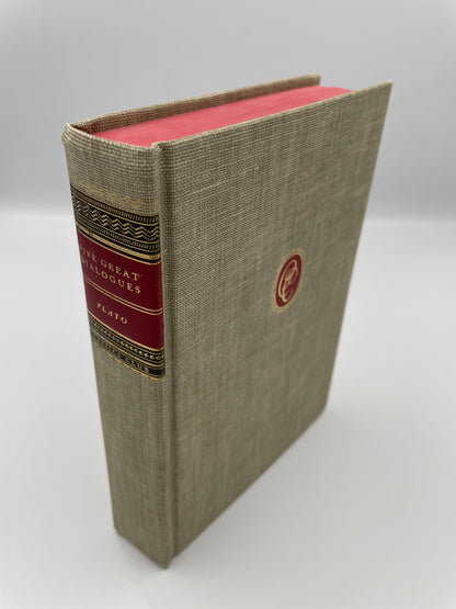 Book and spine cover of "Plato. Five Great Dialogues" (1969) Translated by B.Jowett.  Edited and annotated  by Louise Ropes Loomis. 