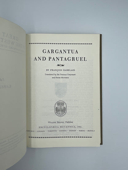 Title page of  Rabelais (Gargantua and Pantagruel)