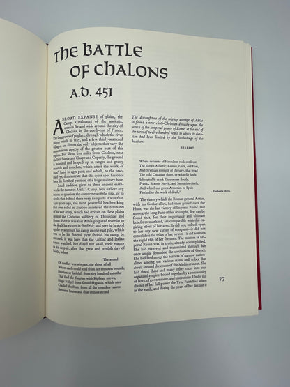 The Fifteen Decisive Battles of the World – Sir Edward Creasy | Heritage Press 1969 w/ Slipcase