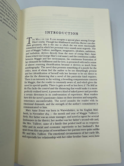 Introduction page from "The Mill on the Floss" by George Elliot. (Easton Press)
