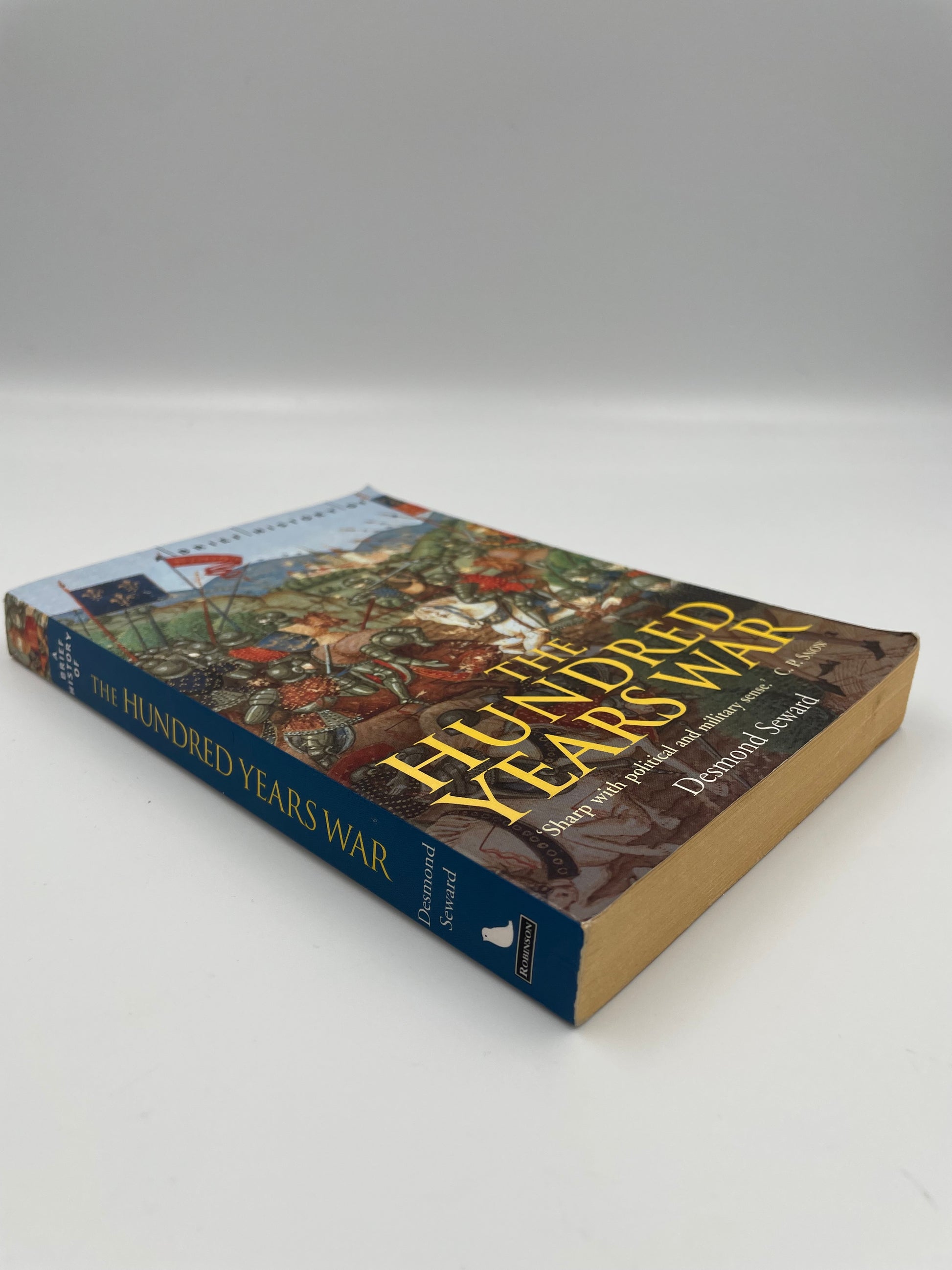 Book spine view of ‘A Brief History of The Hundred Years War’ by Desmond Seward